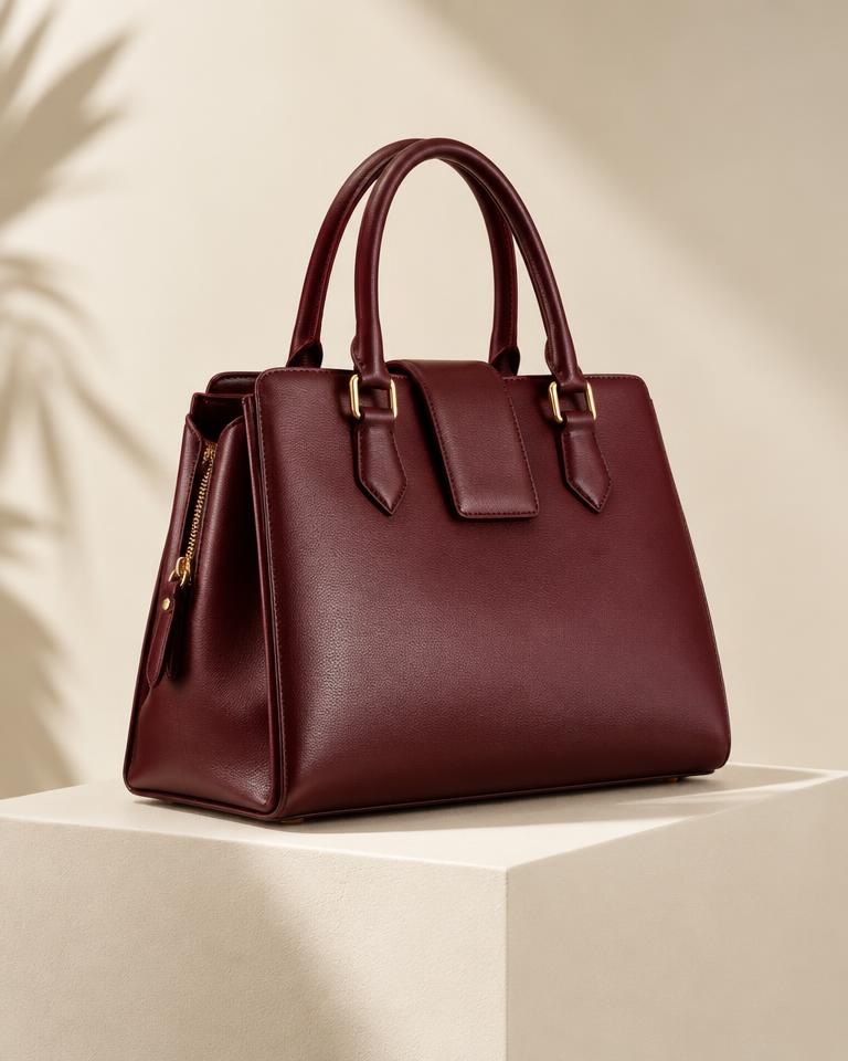 Bolsa Estruturada Bordô